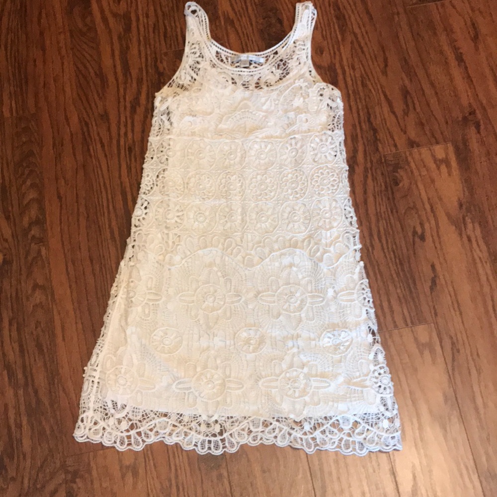 Crochet material dress